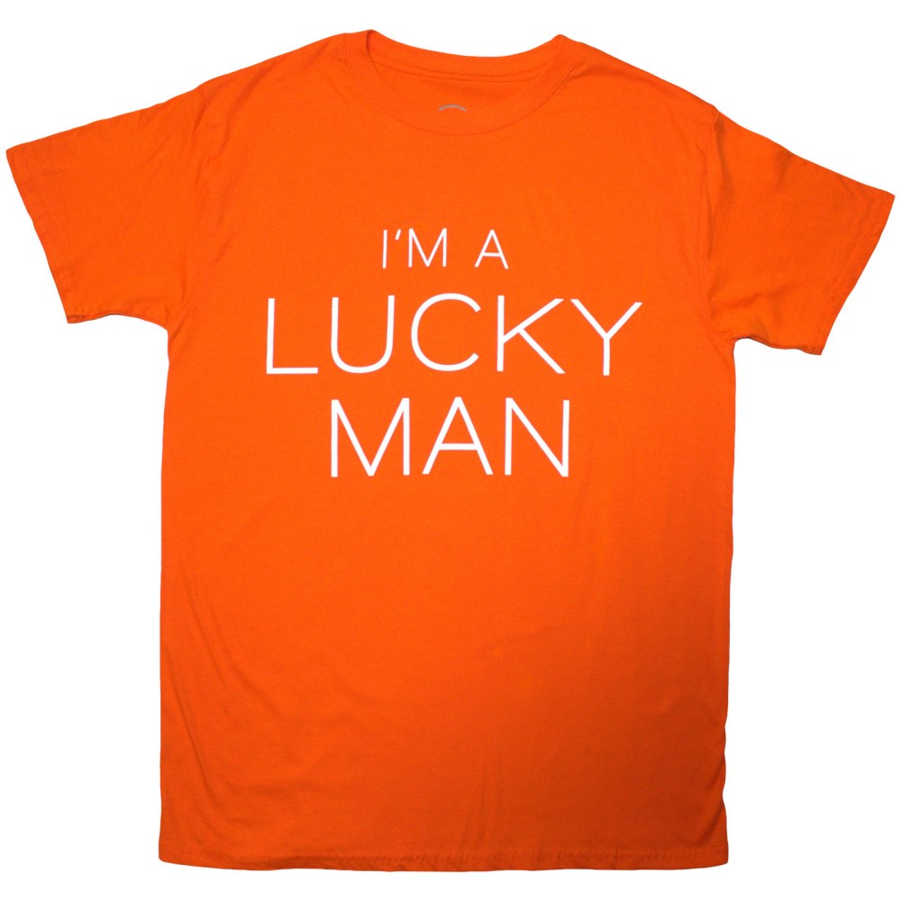 Richard Ashcroft - Lucky Man Mens Tshirt - Orange